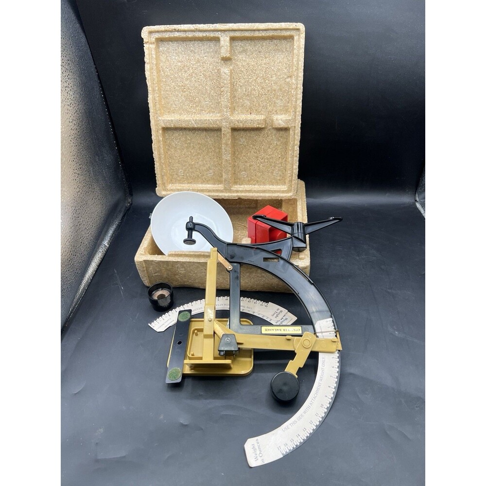 Vintage Counter Balance CB-500 Balancing Act Scale Brass Weights Science Kit